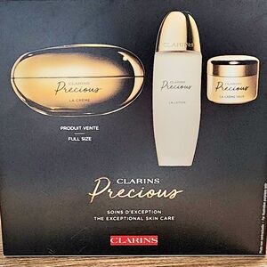 Clarins Precious Skincare Collection in Gold and White